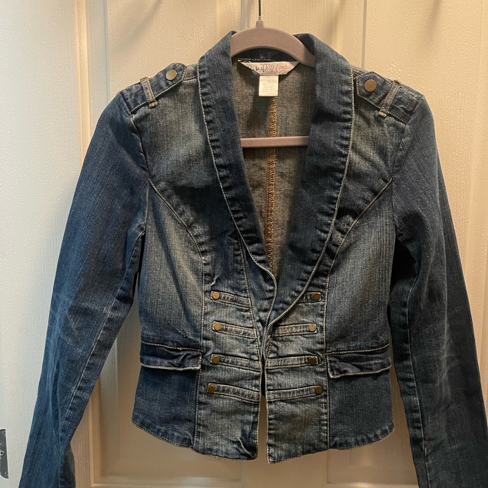 Candie's Blue Tailored Jean Jacket